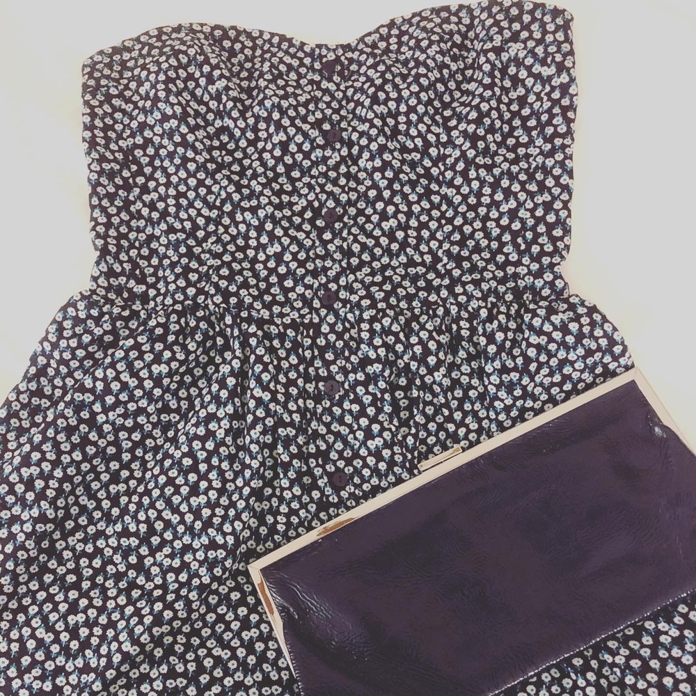 GAP Strapless Floral Dress